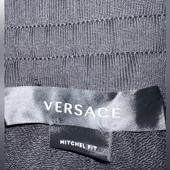 Mens Versace Greca Print Sweatpants - Black - Picture 5 of 9